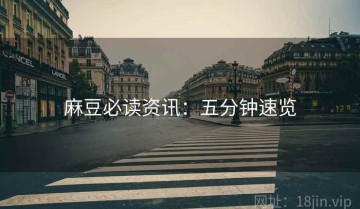 麻豆必读资讯：五分钟速览