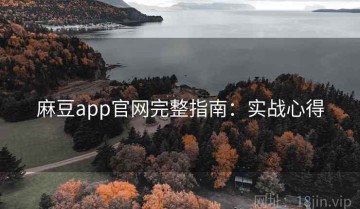 麻豆app官网完整指南：实战心得