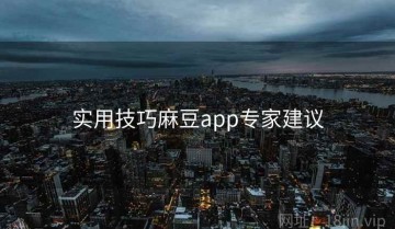 实用技巧麻豆app专家建议