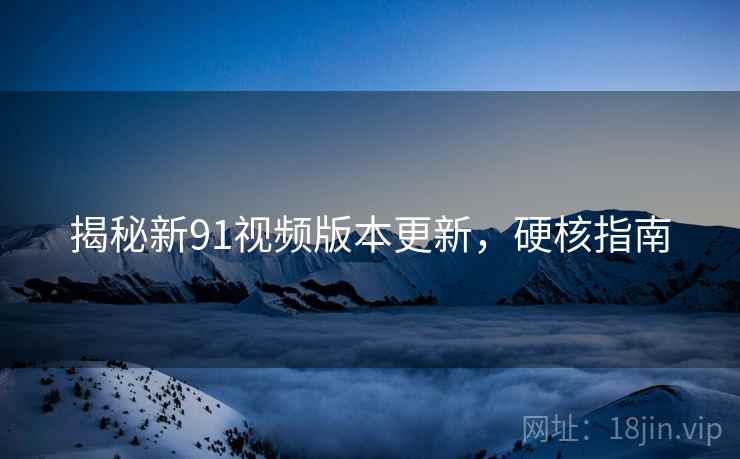 揭秘新91视频版本更新，硬核指南