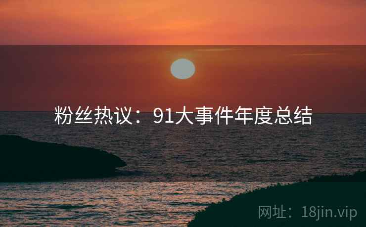 粉丝热议：91大事件年度总结
