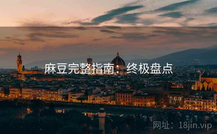 麻豆完整指南：终极盘点