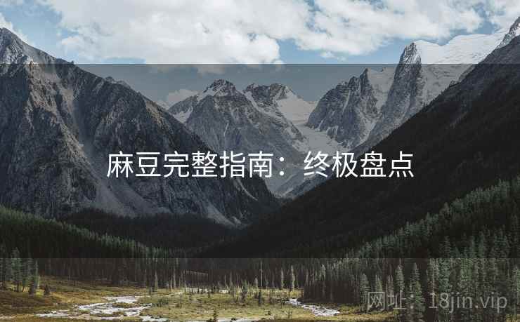 麻豆完整指南：终极盘点