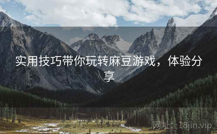 实用技巧带你玩转麻豆游戏，体验分享