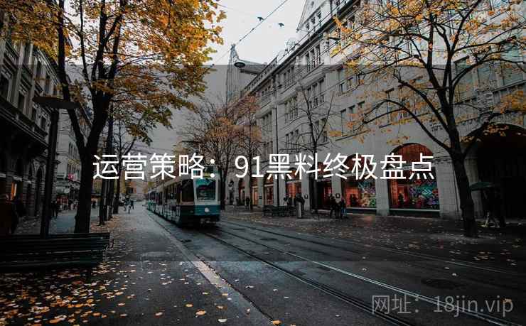 运营策略：91黑料终极盘点