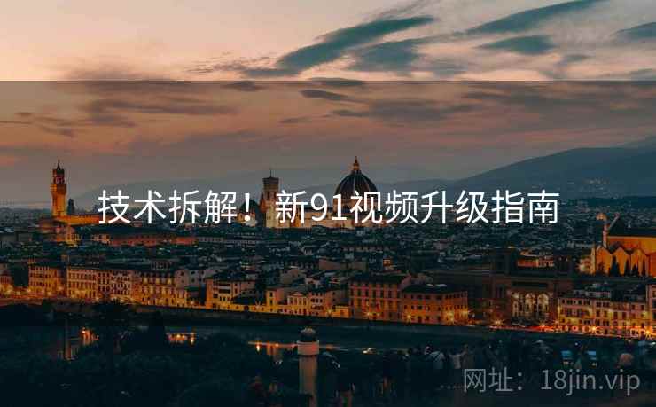 技术拆解！新91视频升级指南